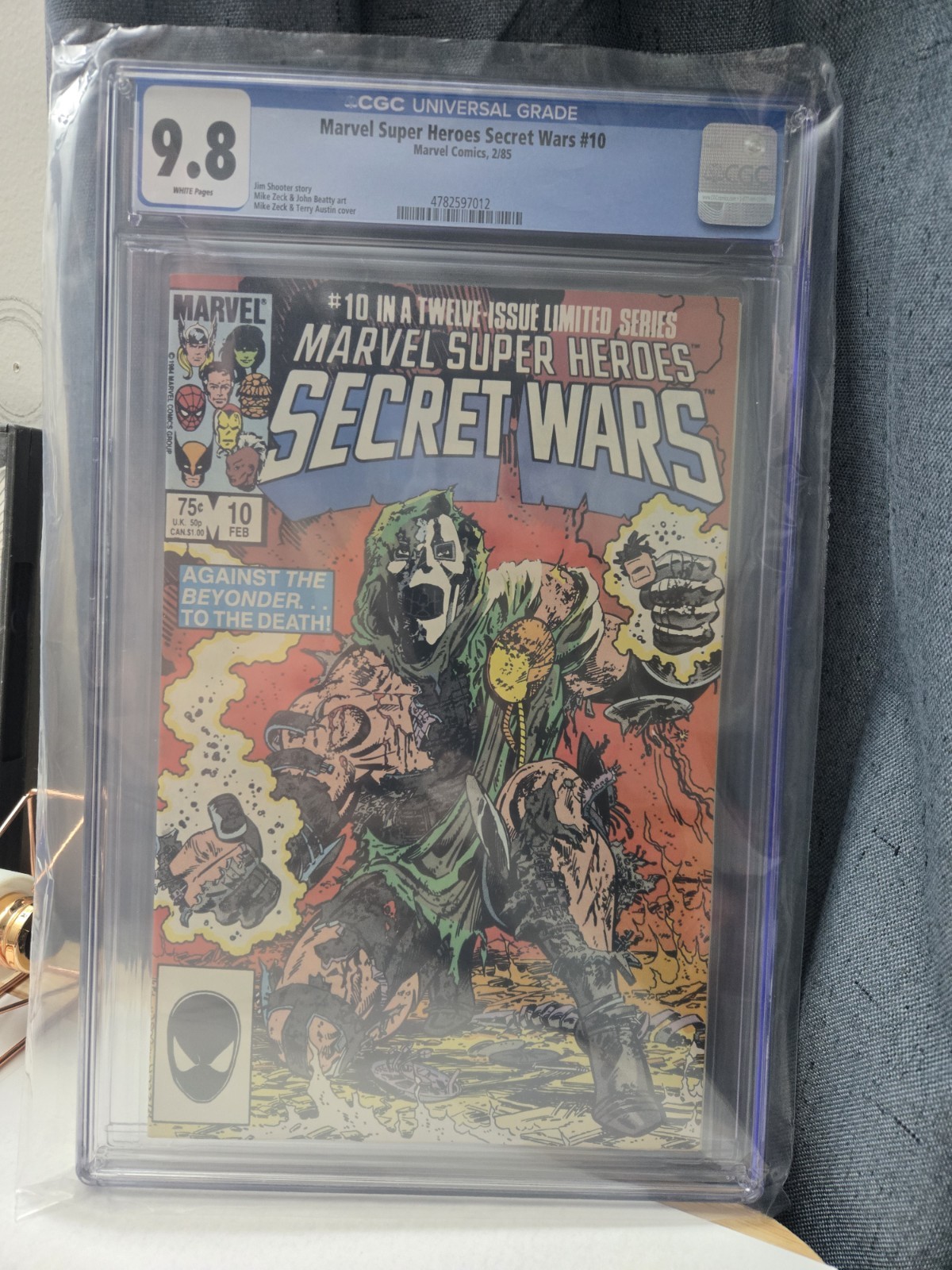 Secret Wars #10 (1985) CGC 9.8 Classic Doctor Doom Zeck Cover 🔥 Secret Wars #10 (1985) CGC 9.8 Classic Doctor Doom Zeck Cover 🔥