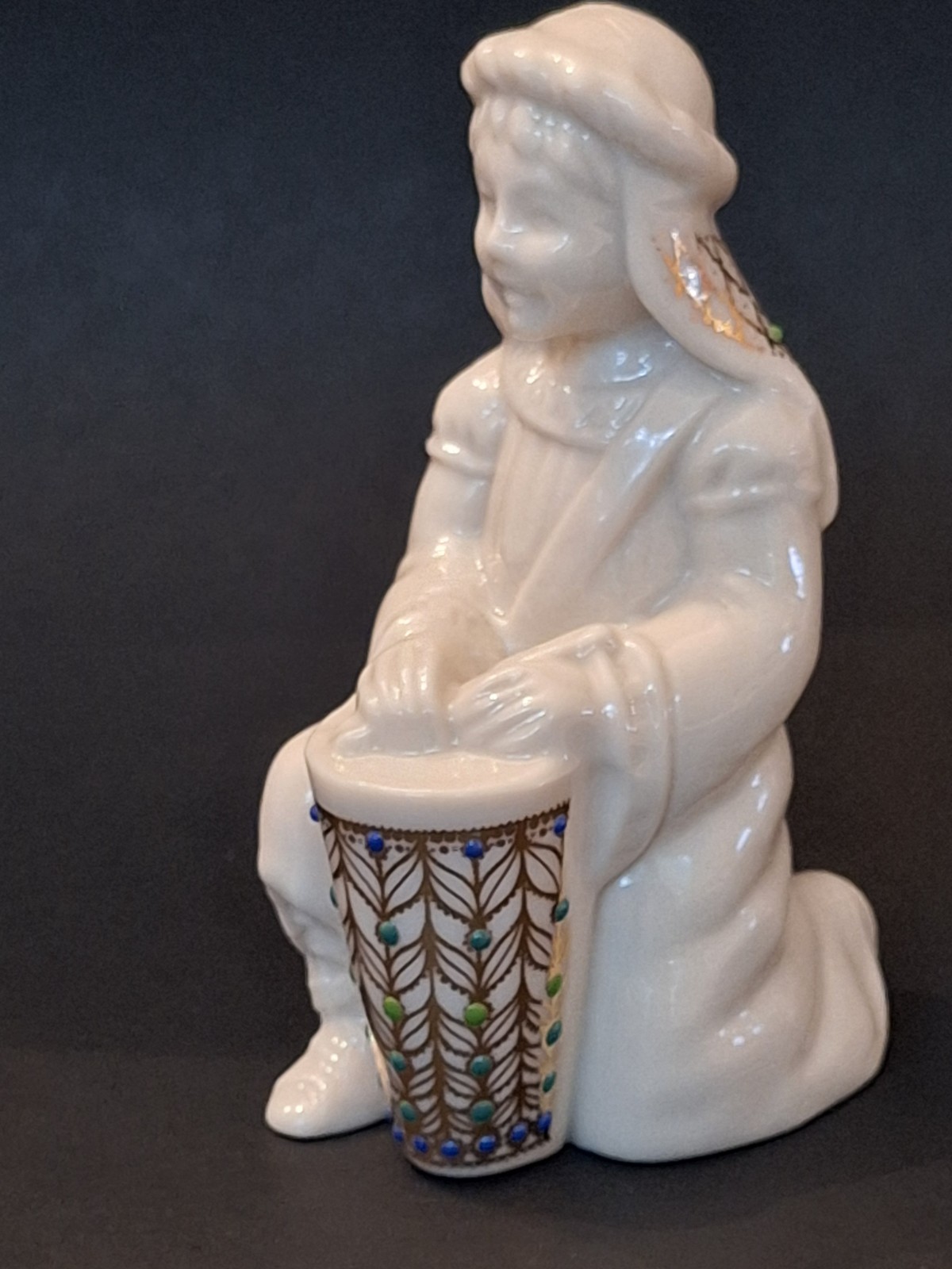 Lenox China Jewels-Drummer Boy Figurine-No Box-Preowned
