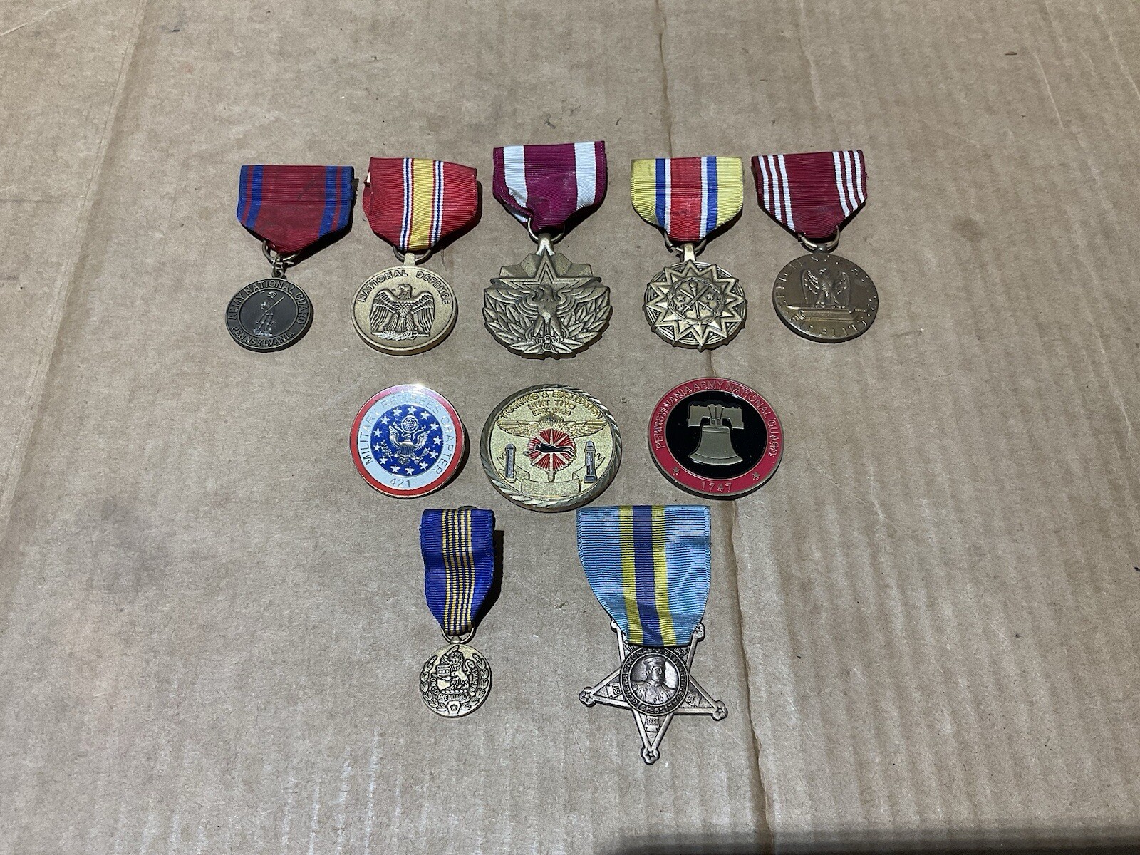 Mixed Army Medal Lot For Commendable Service Medal Benjamin Franklin. B13