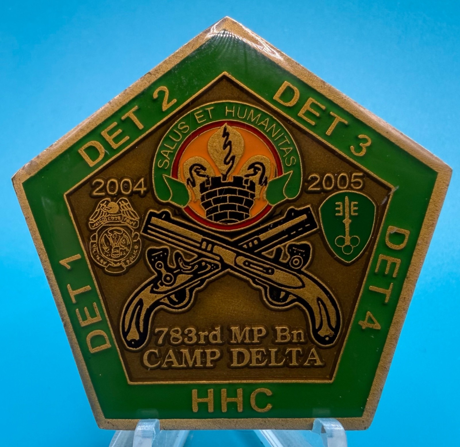 JTF GTMO 783rd MP Battalion 04-05 Camp Delta CDR & CSM Military Challenge Coin