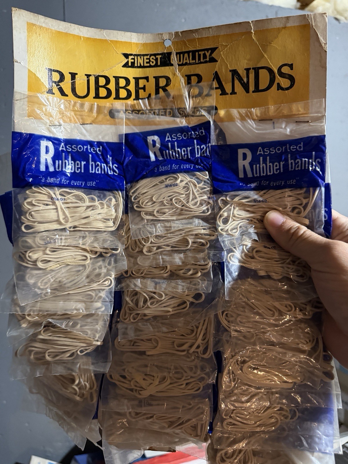 Vintage Old Stock rubber Bands Finest Quality Display 