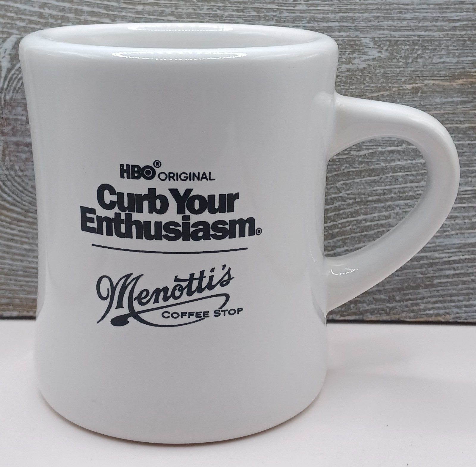 Curb Your Enthusiam Mug / Menotti\'s Coffee Stop / Latte Larry\'s / HBO Promo