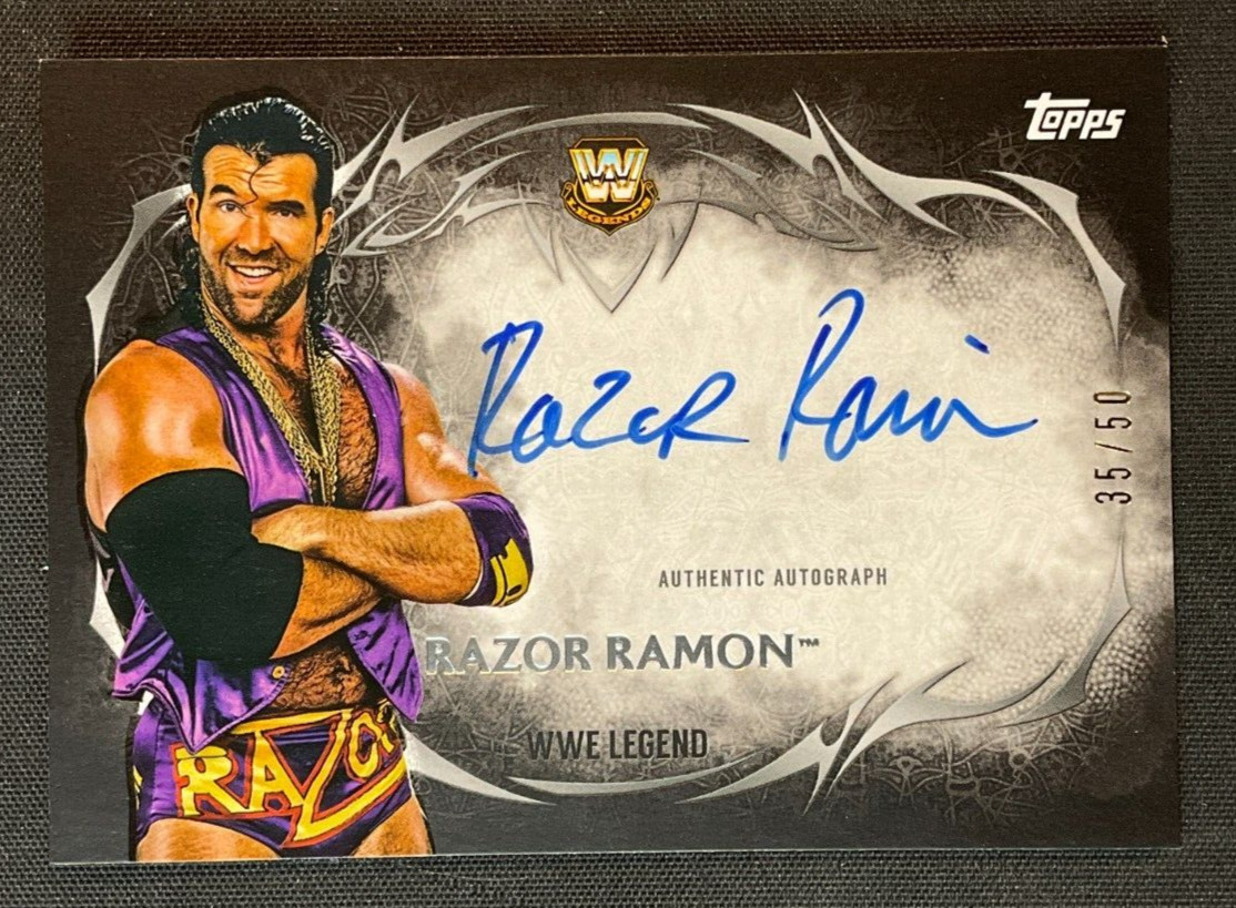 2015 Topps WWE Undisputed Razor Ramon Scott Hall Autograph Auto Black 35/50