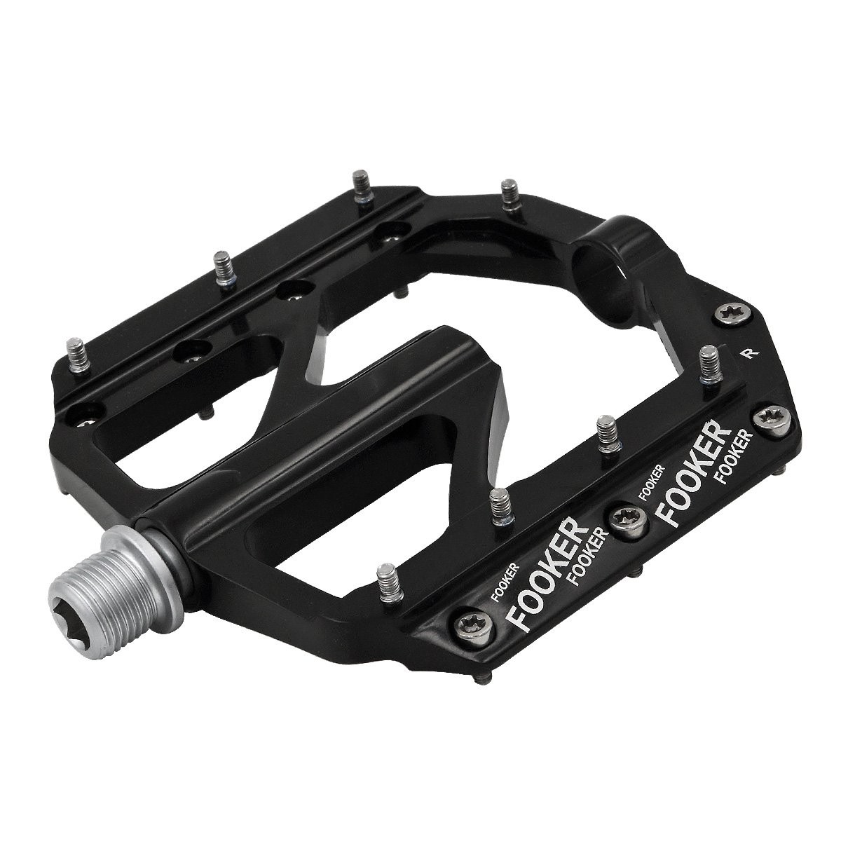 FOOKER Bike Pedals Non-Slip Aluminum Alloy MTB Mountain 9/16