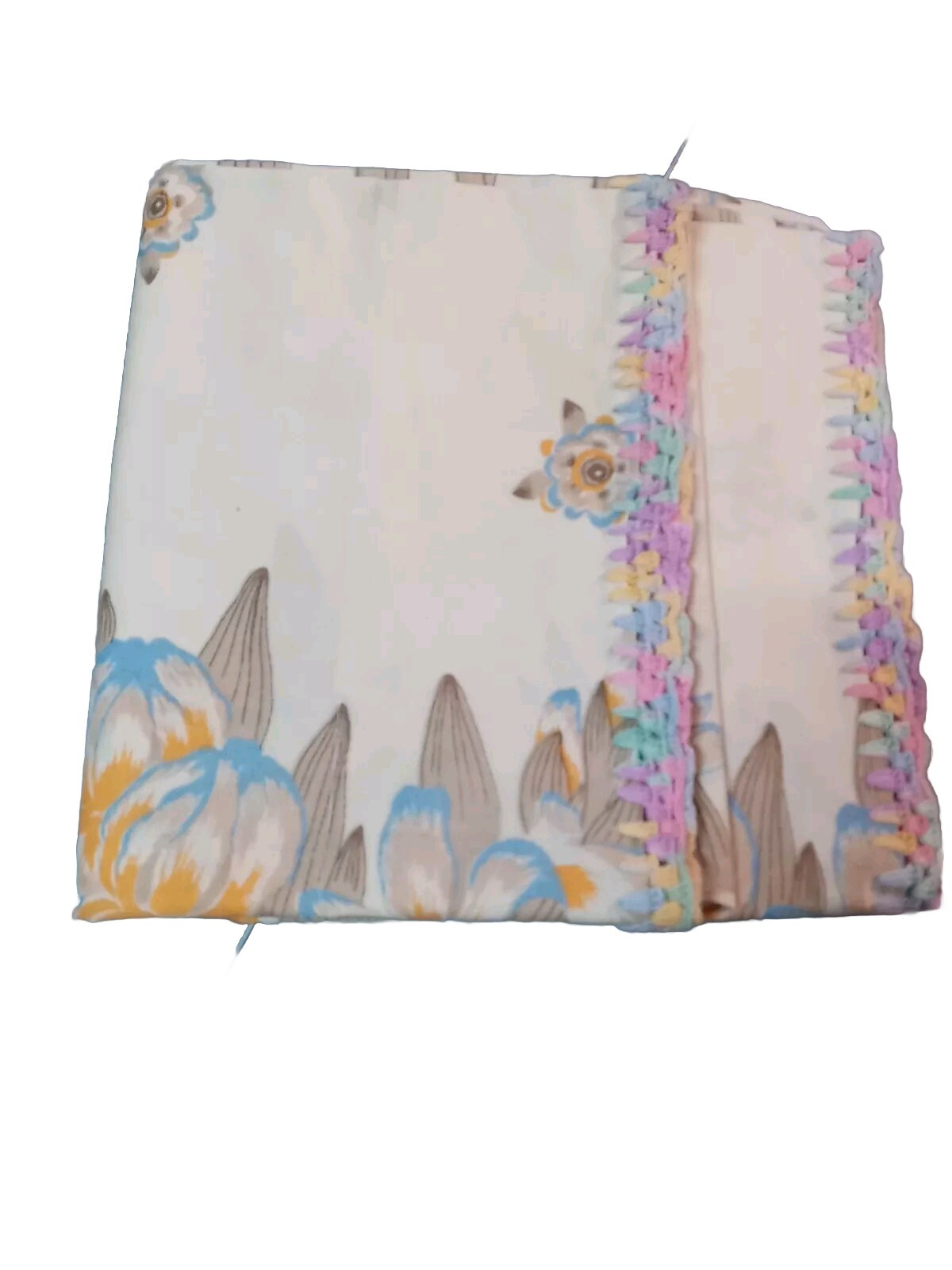 Vintage 1978 Standard Pillowcase - Spring Floral Pattern (Altered) - Iris & Lily Vintage 1978 Standard Pillowcase - Spring Floral Pattern (Altered) - Iris & Lily