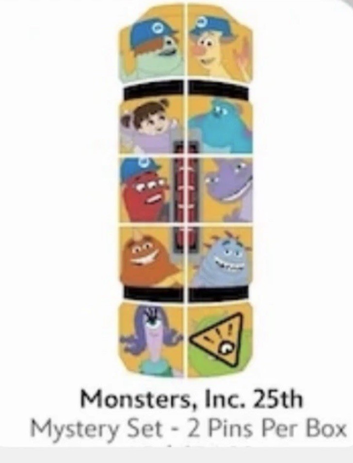 PRESALE- COMPLETED PUZZLE - Disney 2026 Monsters Inc. 25th LR Mystery Pin Box