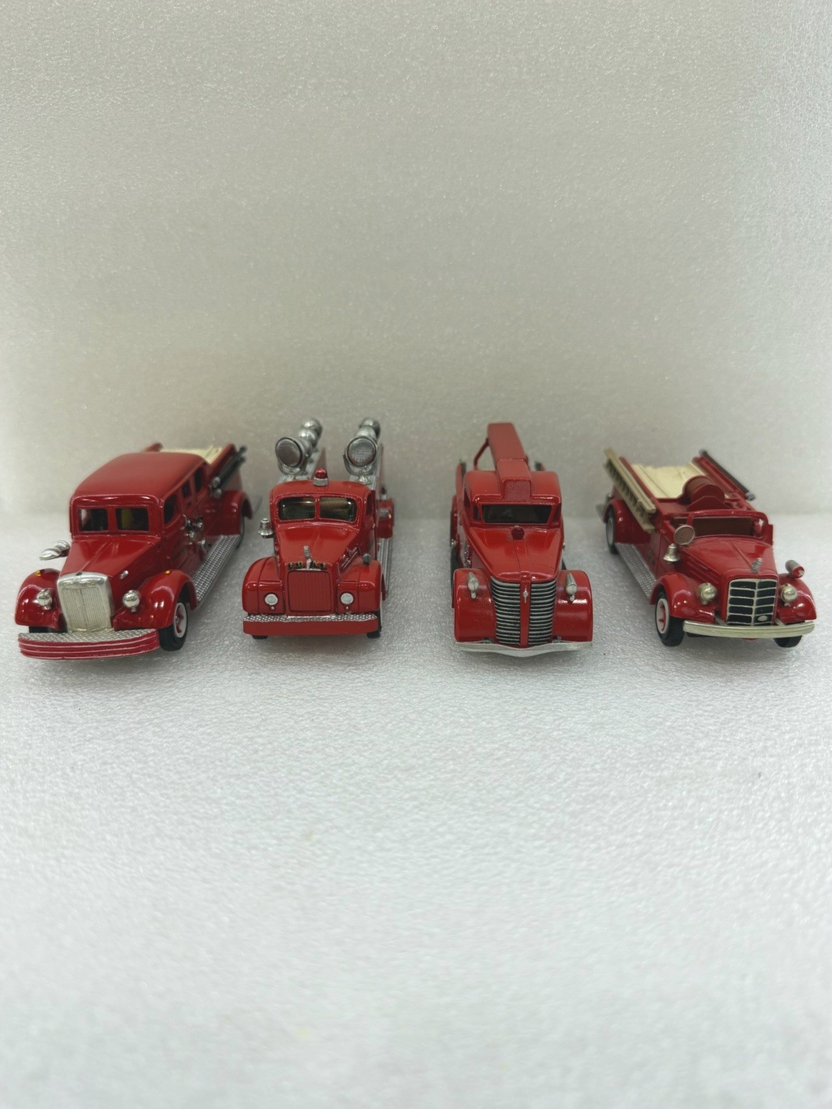 Lot of 4 DeHanes Models USA 1/43 Handcrafted Fire Trucks FDNY Mack Searchlight