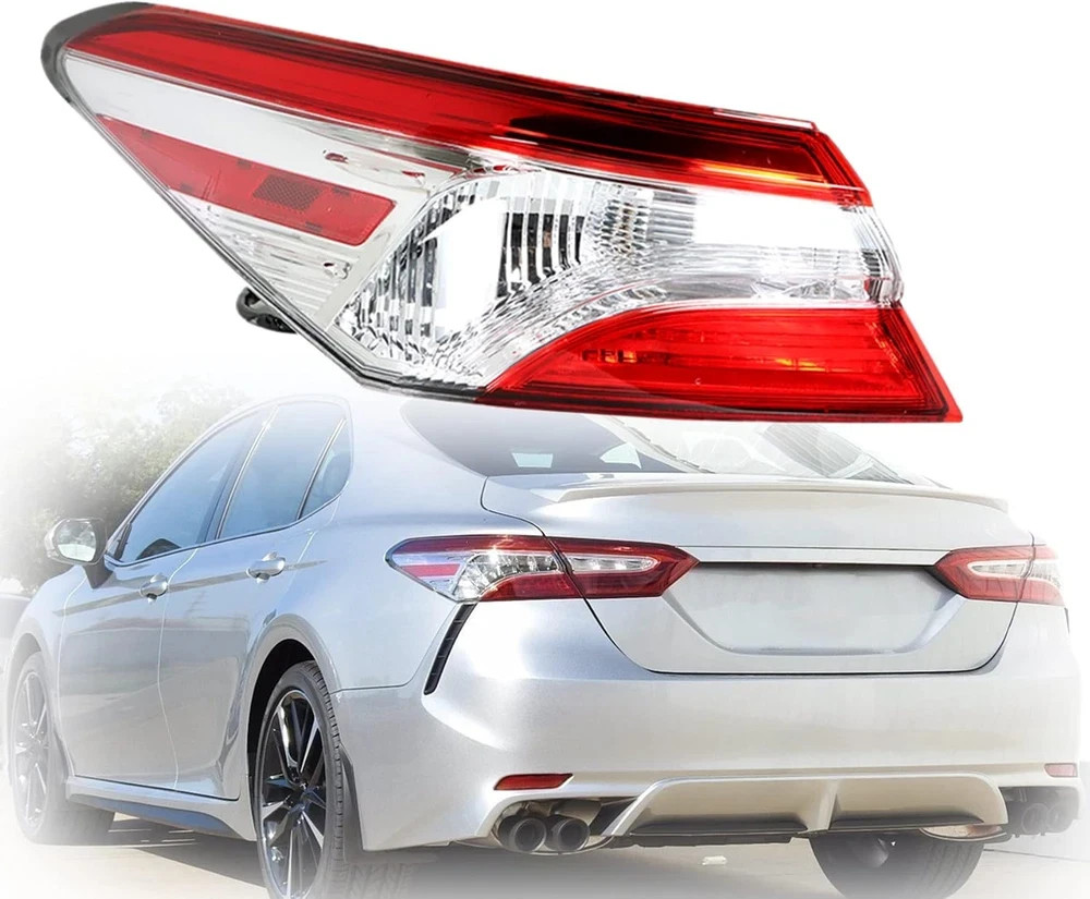 1-Pack Rear Left Tail Light Assembly Replacement for Camry 2018 2019 2020 Driver