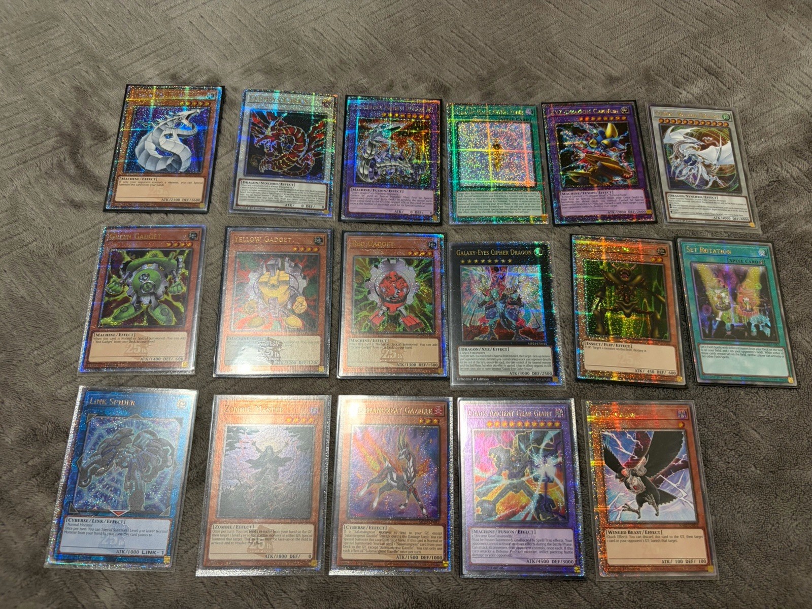 Yu-Gi-Oh Quarter Century Rare 17 QCRs Bundle Lot NM