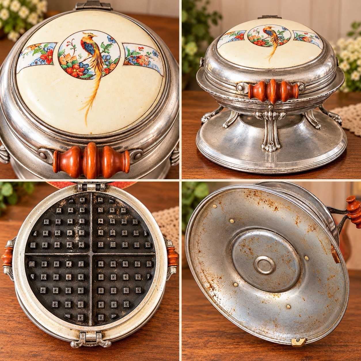 1920’s Antique Vintage Electric Waffle Maker