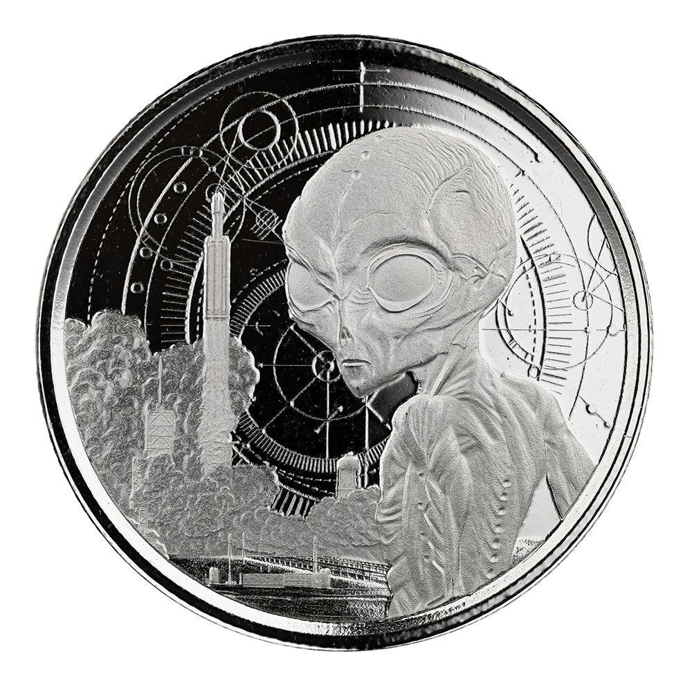 2021 Republic of Ghana Alien 1/2 oz Silver Coin - In Capsule