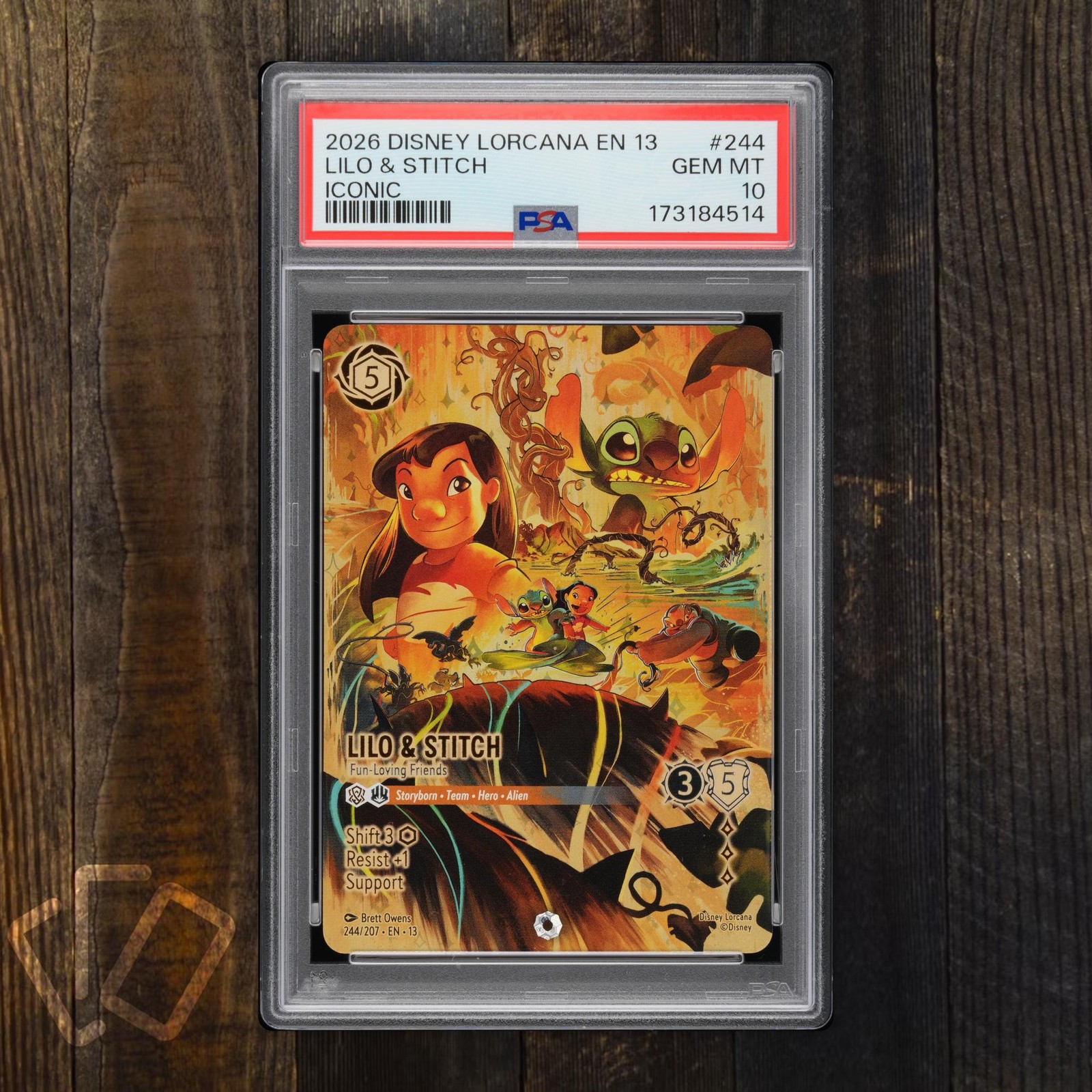 Lilo & Stitch 2026 Disney Lorcana EN 13 #244 Iconic PSA 10 Gem Mint