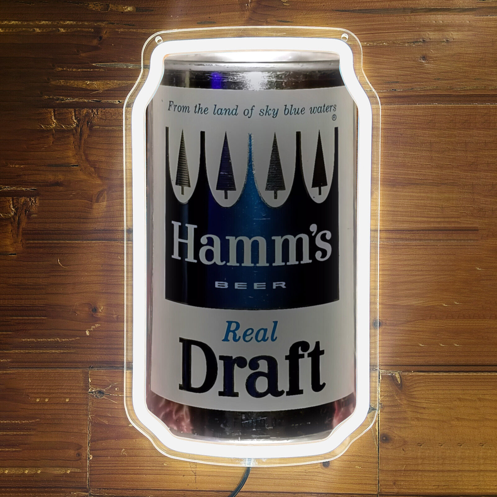 Hamm\'s Real Draft Beer Can LED Neon Sign For Gift Bar Club Store Wall Decor G1