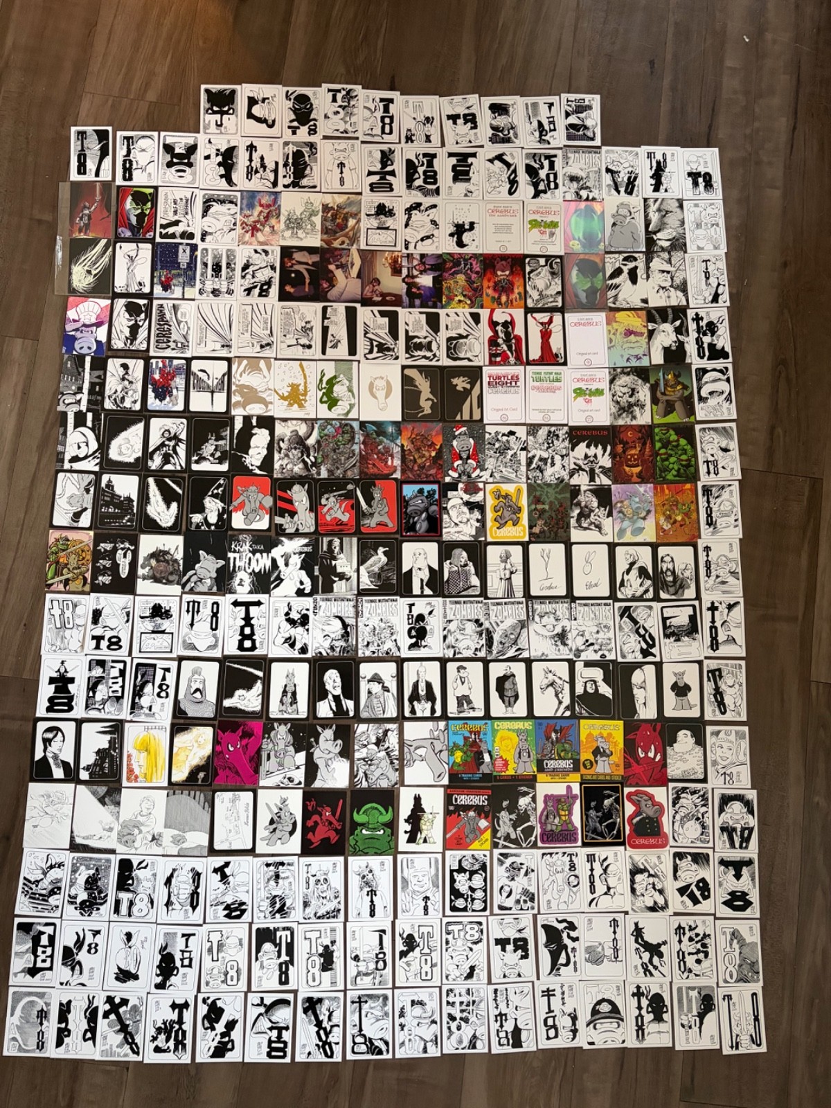250 Cerebus Spawn 10 TMNT 8 trading cards RARE art lot High Society 250 Cerebus Spawn 10 TMNT 8 trading cards RARE art lot High Society