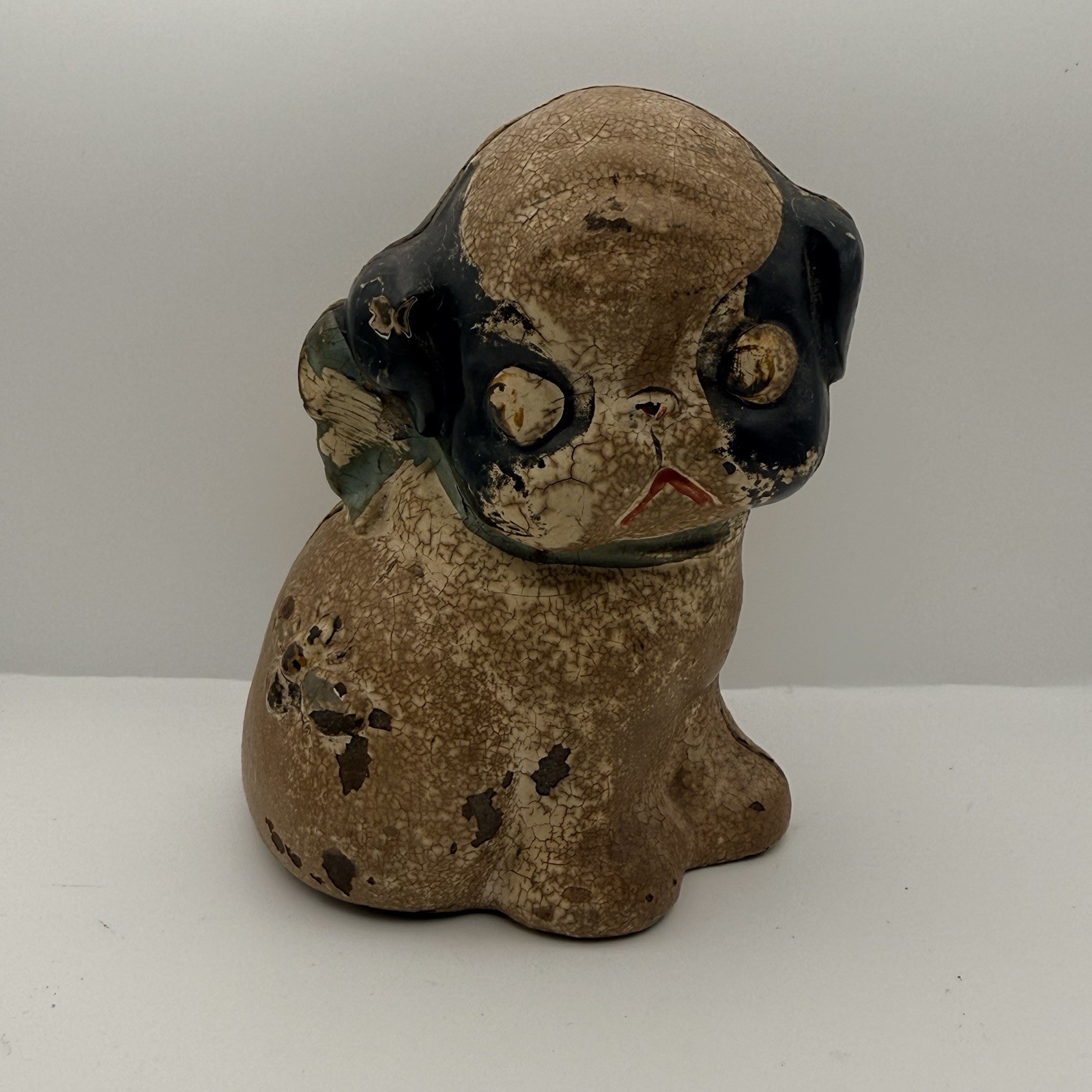 Vintage Antique Hubley Cast Iron Dog Puppy Bank Bumble Bee Fido Or Puppy