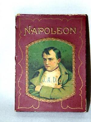 Antique Cardboard Napoleon Bonaparte J.A.D. Donker\'s Tobacco Cigar Tin Sublimes