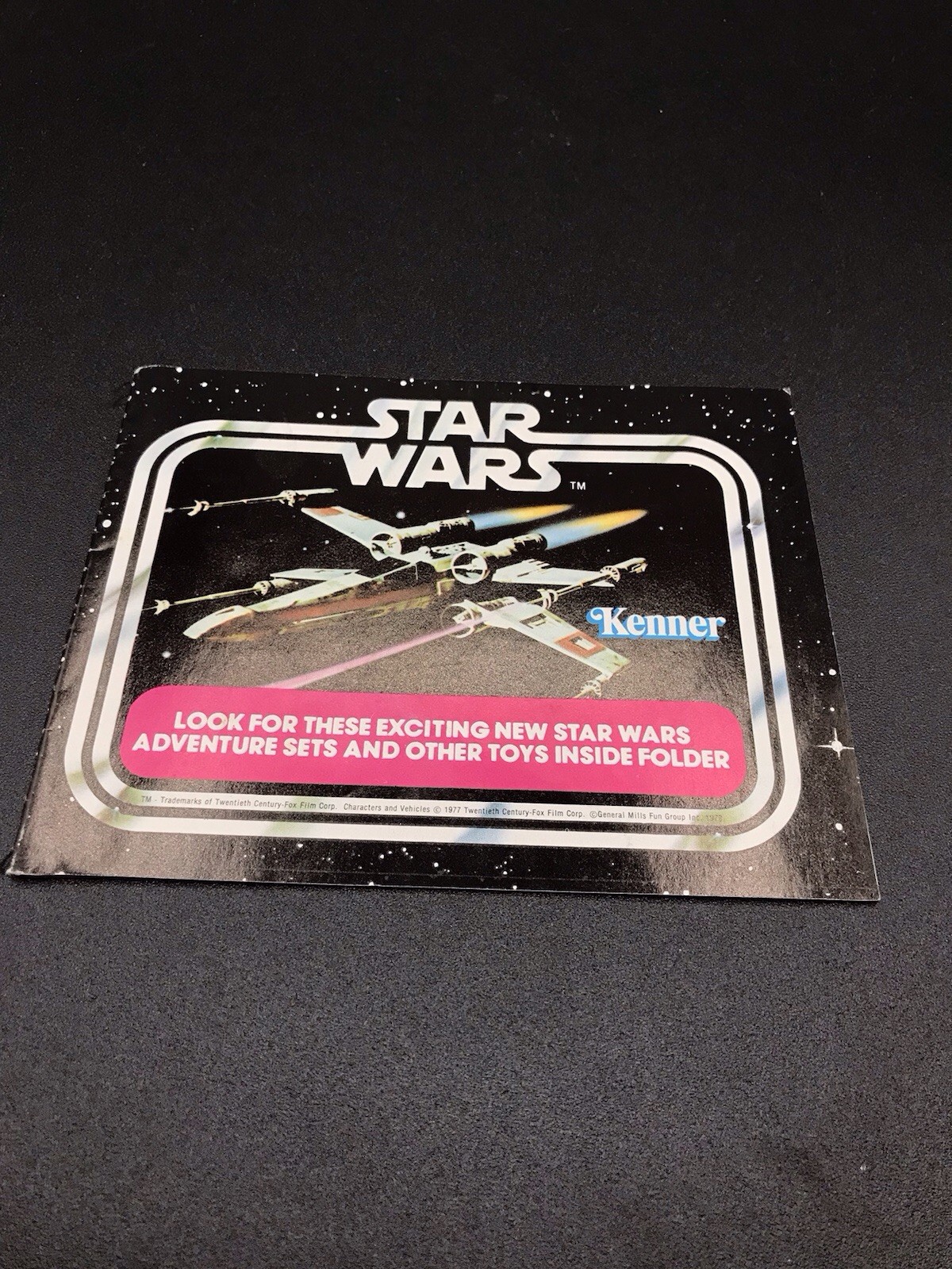 Vintage 1978 Kenner Star Wars X-Wing Mini Catalog Booklet Insert 