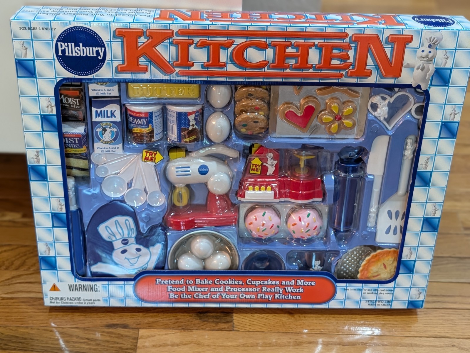 Very Rare VTG Pillsbury Doughboy Kitchen Play Set Style No 190 Sky Kids 1998 NIB