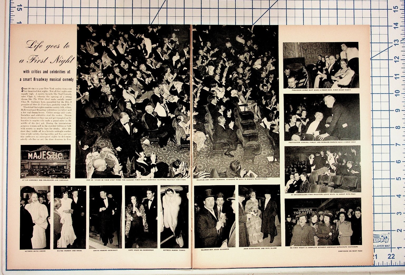 1939 Life Magazine Spread Broadway \