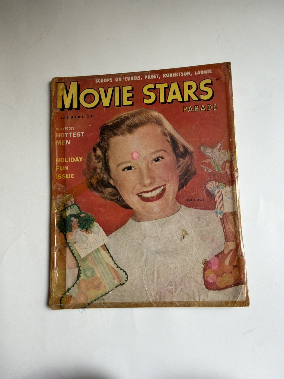 Vintage Movie Stars Parade Magazine Jan 1953 June Allyson Holiday Issue read