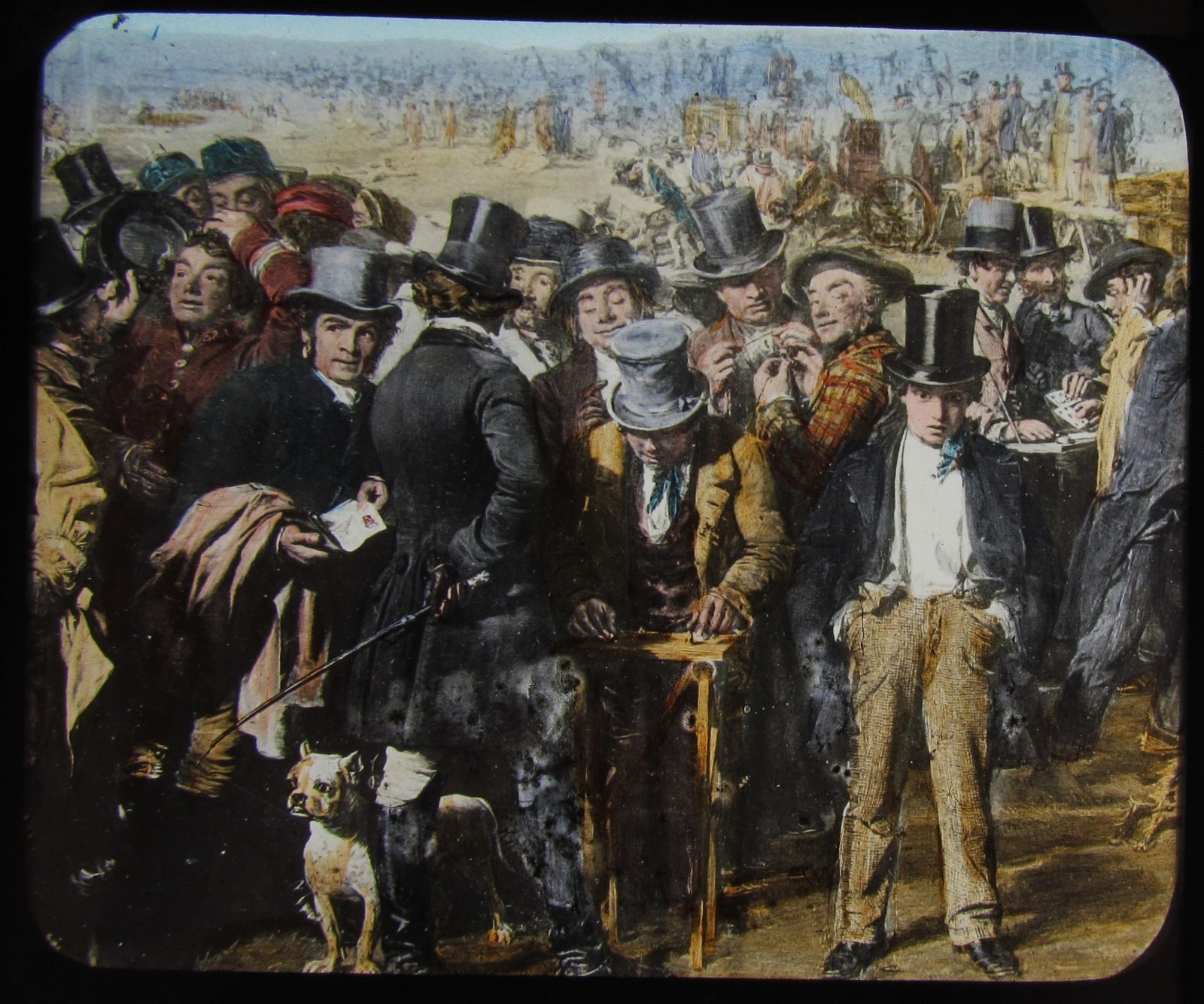 Glass Magic Lantern Slide SOWING & REAPING C1890 VICTORIAN DRAWING RACING ? Glass Magic Lantern Slide SOWING & REAPING C1890 VICTORIAN DRAWING RACING ?