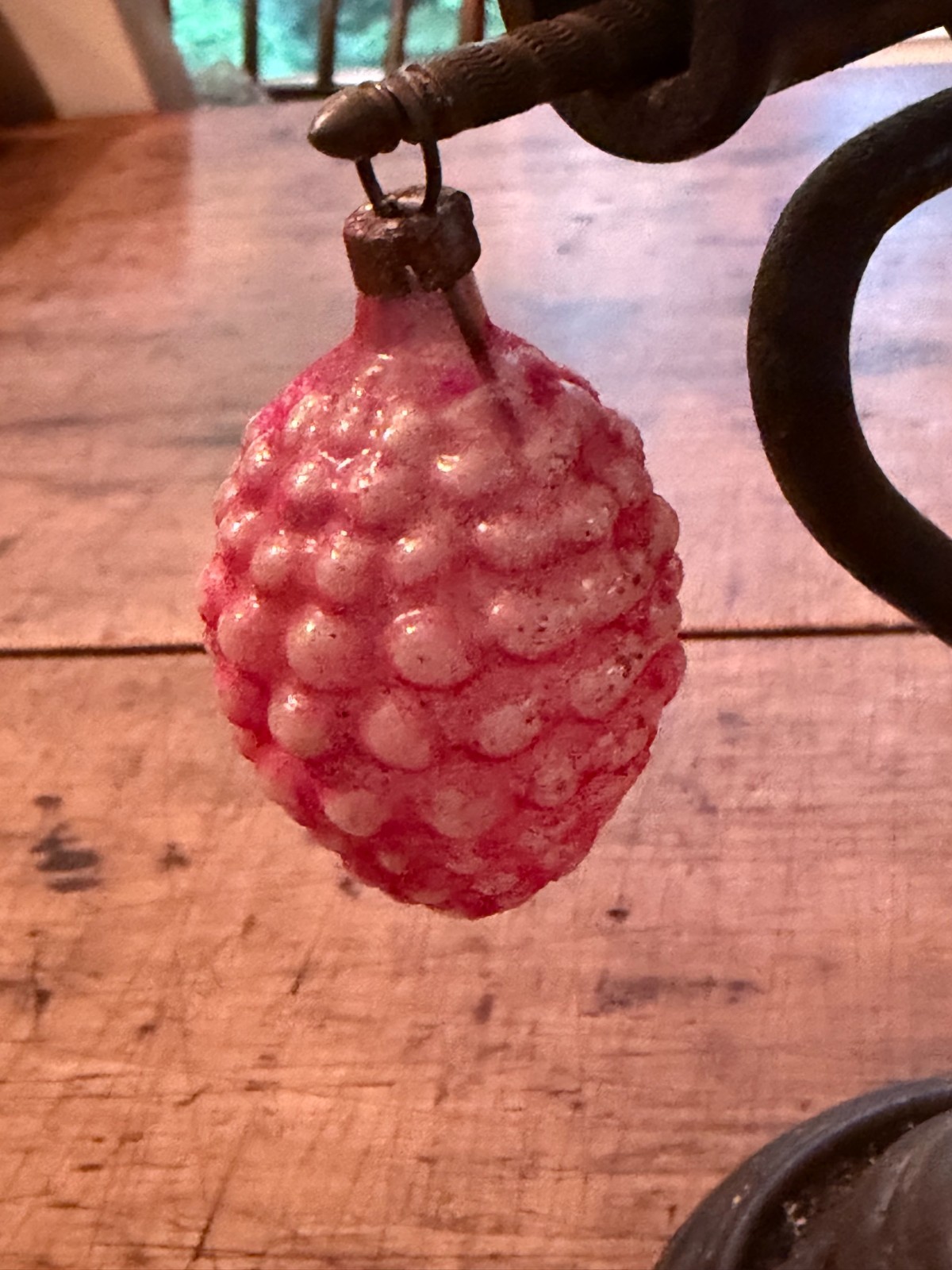 Antique German hand-blown mercury glass ornament 