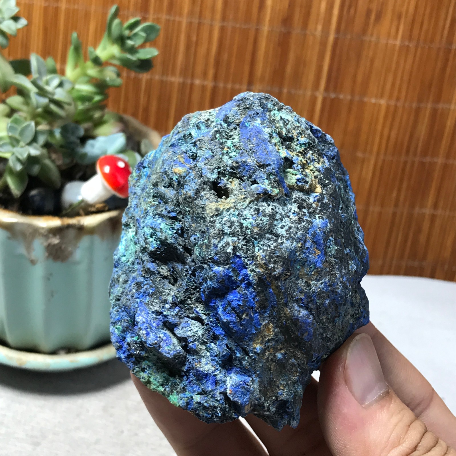 206g Natural Azurite/Malachite gemstone Rough original Crystal Specimen A6535