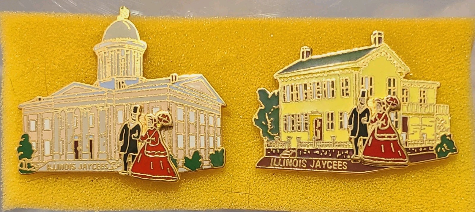 Illinois Jaycees Vintage Enamel Metal Lapel Hat Pins Lot Illinois Jaycees Vintage Enamel Metal Lapel Hat Pins Lot