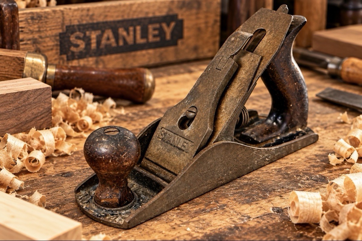 Vintage Stanley Bailey No.4 Smooth Bottom Woodworking Plane Made In USA Vintage Stanley Bailey No.4 Smooth Bottom Woodworking Plane Made In USA