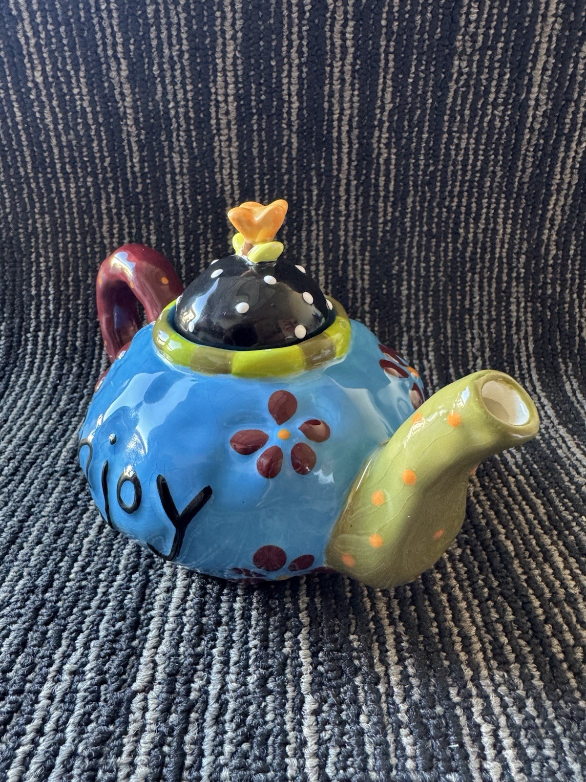 WHIMSICAL FLORAL WESTLAND GIFTWARE CERAMIC TEAPOT