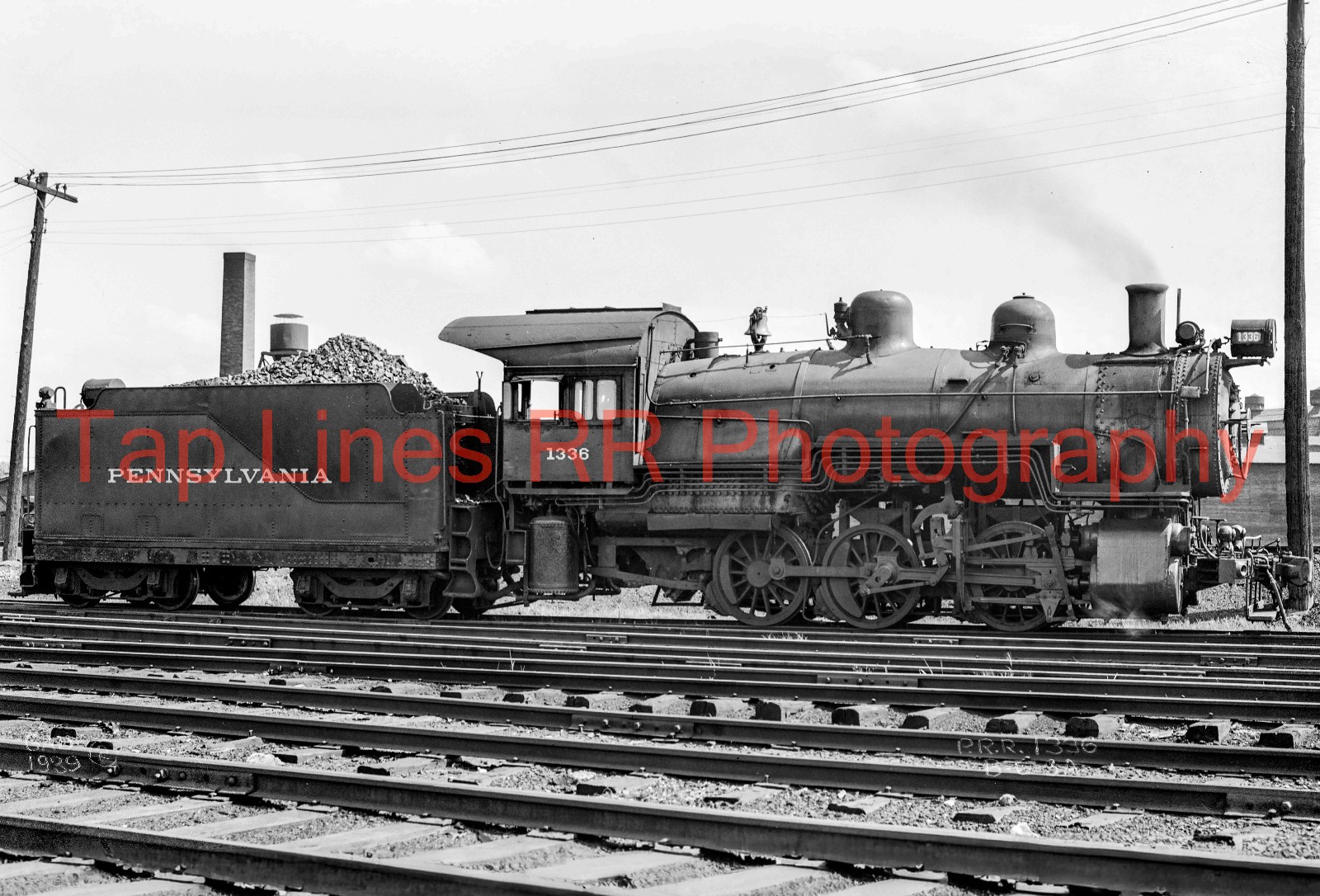 Pennsylvania RR #1336 B-6-SA 0-6-0  Alliance OH 7-1-1939 Doeright NEW 8x10 PHOTO