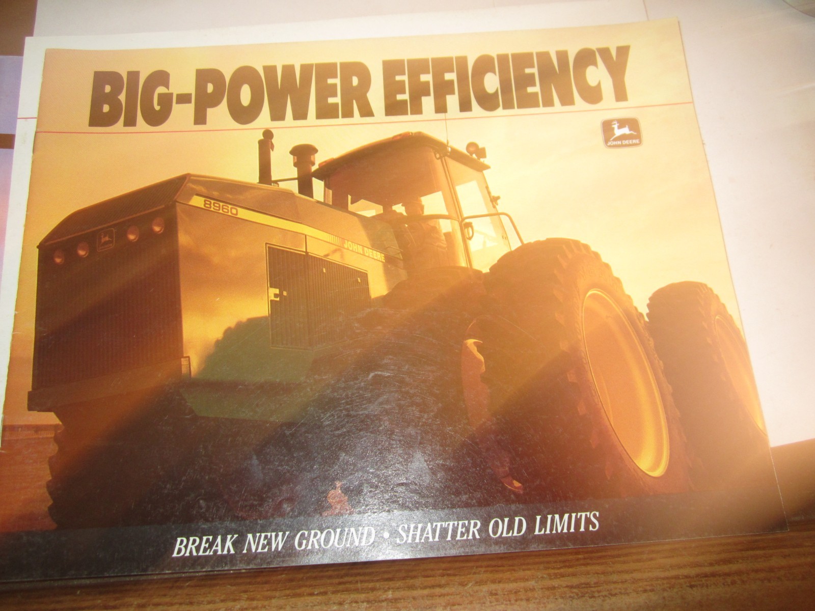 1990 John Deere BIG POWER EFFICIENCY TRACTOR Catalog Brochure NOS  31 PAGES