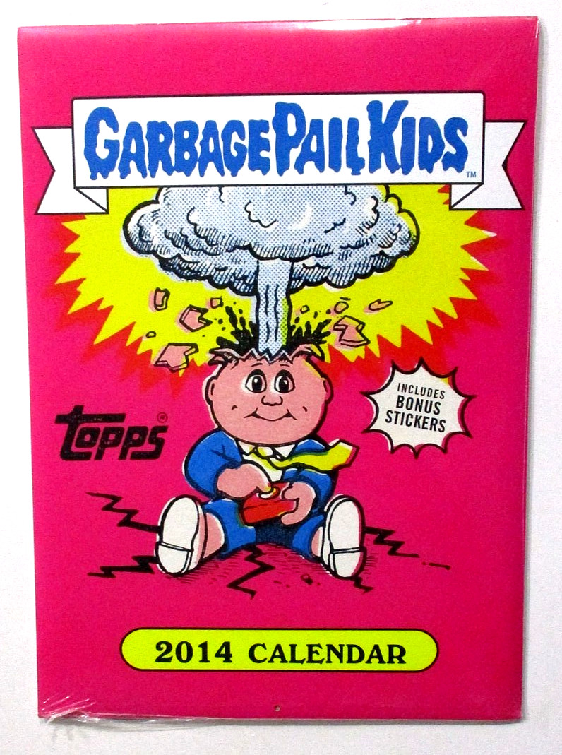 TOPPS GARBAGE PAIL KIDS 2014 CALENDAR WITH BONUS CARDS-NEW SEALED