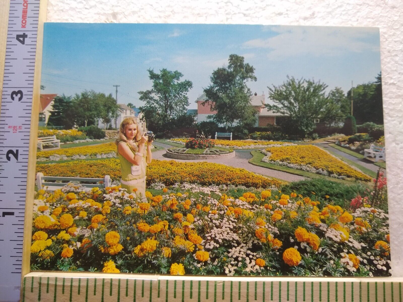Postcard Sunken Gardens of Hillcrest Park Thunder Bay Ontario Canada