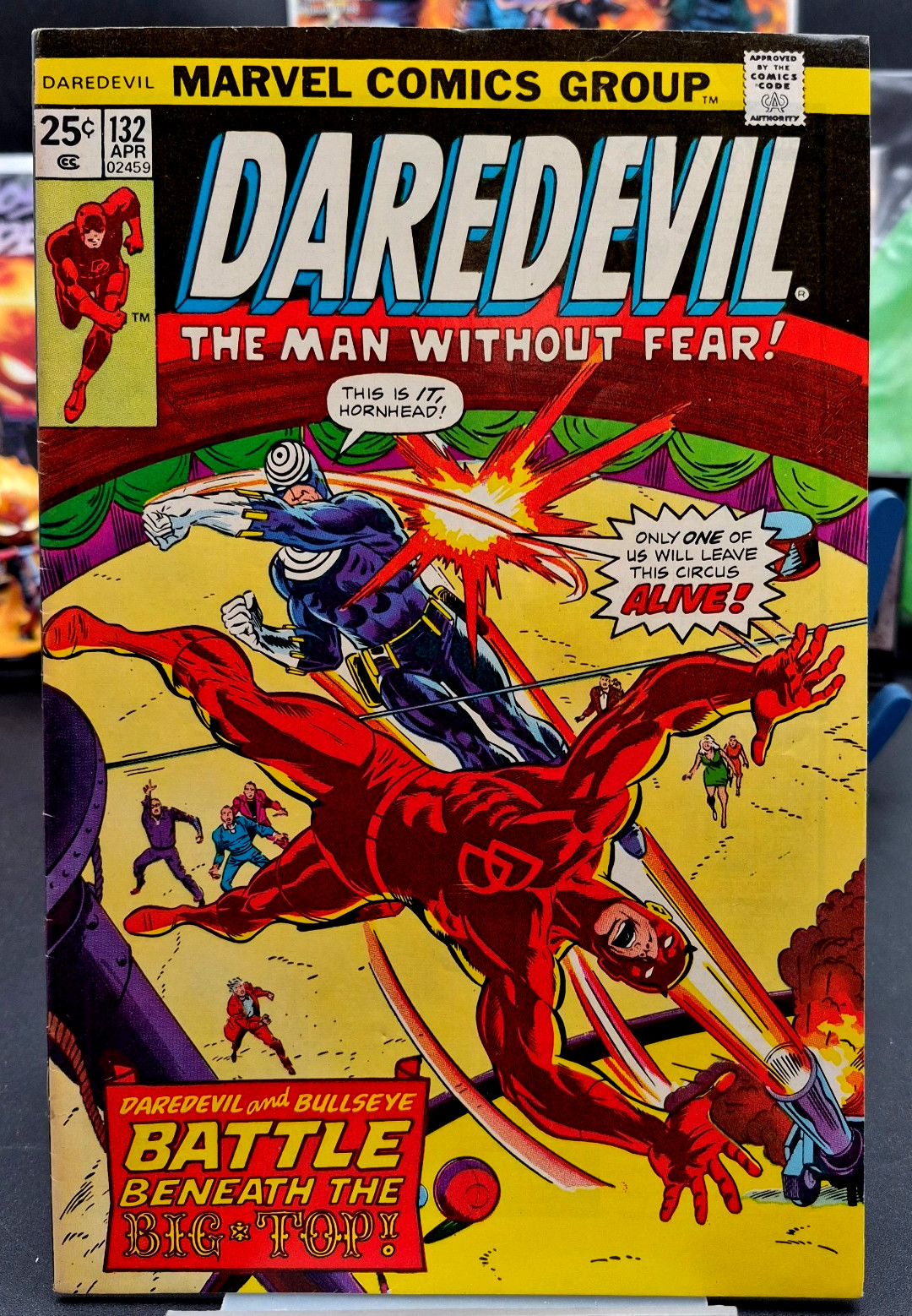 Daredevil #132 1976 Marvel Comics 2nd Appearance Of Bullseye MVS Intact FN+ Daredevil #132 1976 Marvel Comics 2nd Appearance Of Bullseye MVS Intact FN+