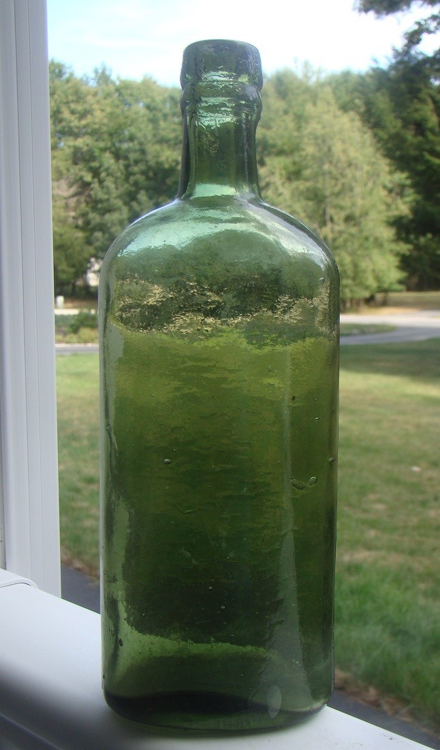 ANTIQUE CRUDE SEA GREEN 9-3/4 ANTIQUE CRUDE SEA GREEN 9-3/4
