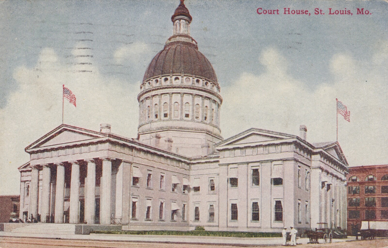 Court House St. Louis Missouri Building Posted Divided Back Vintage Post Card