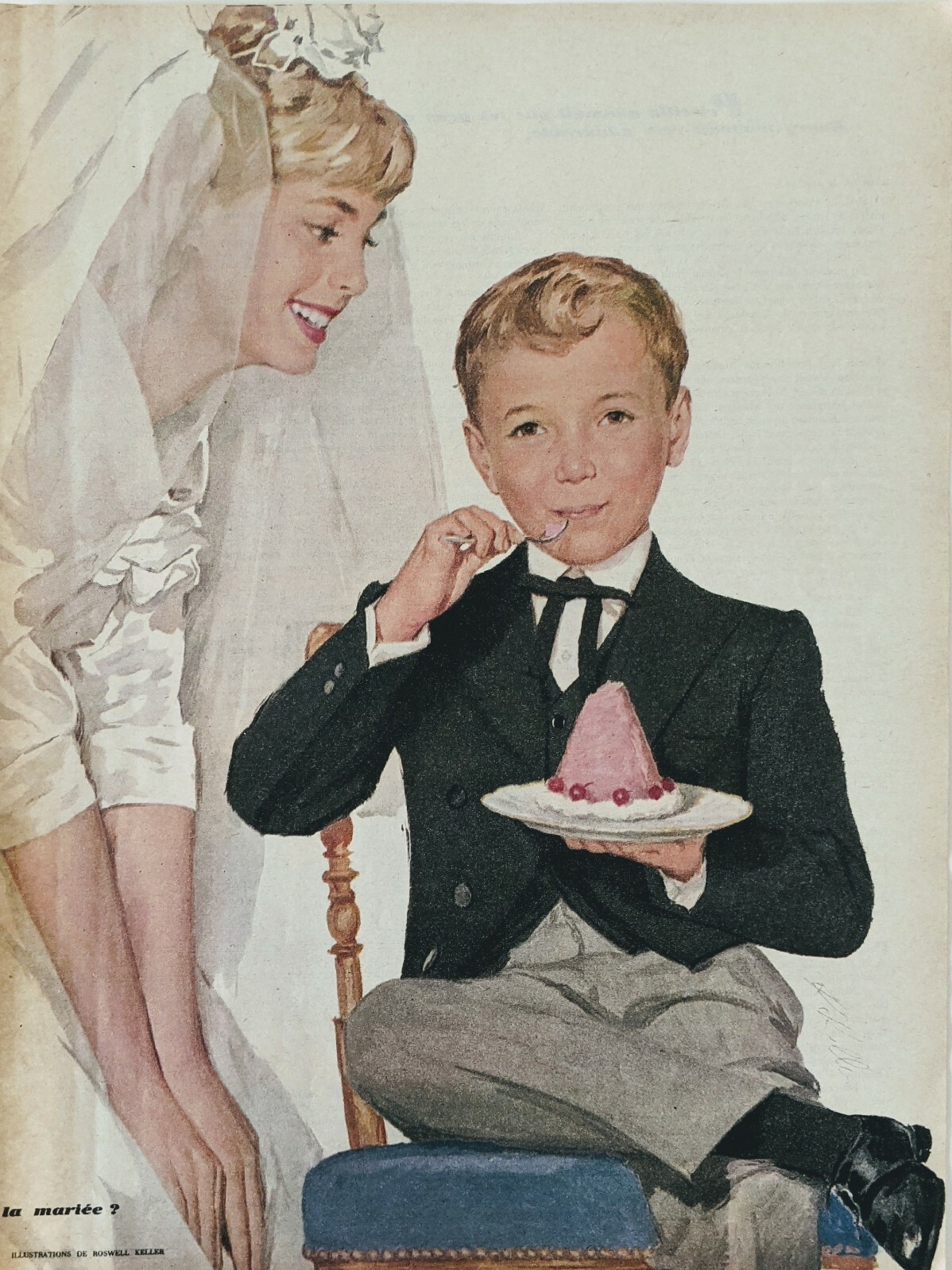 1960 Print Illustration By Roswell Keller French