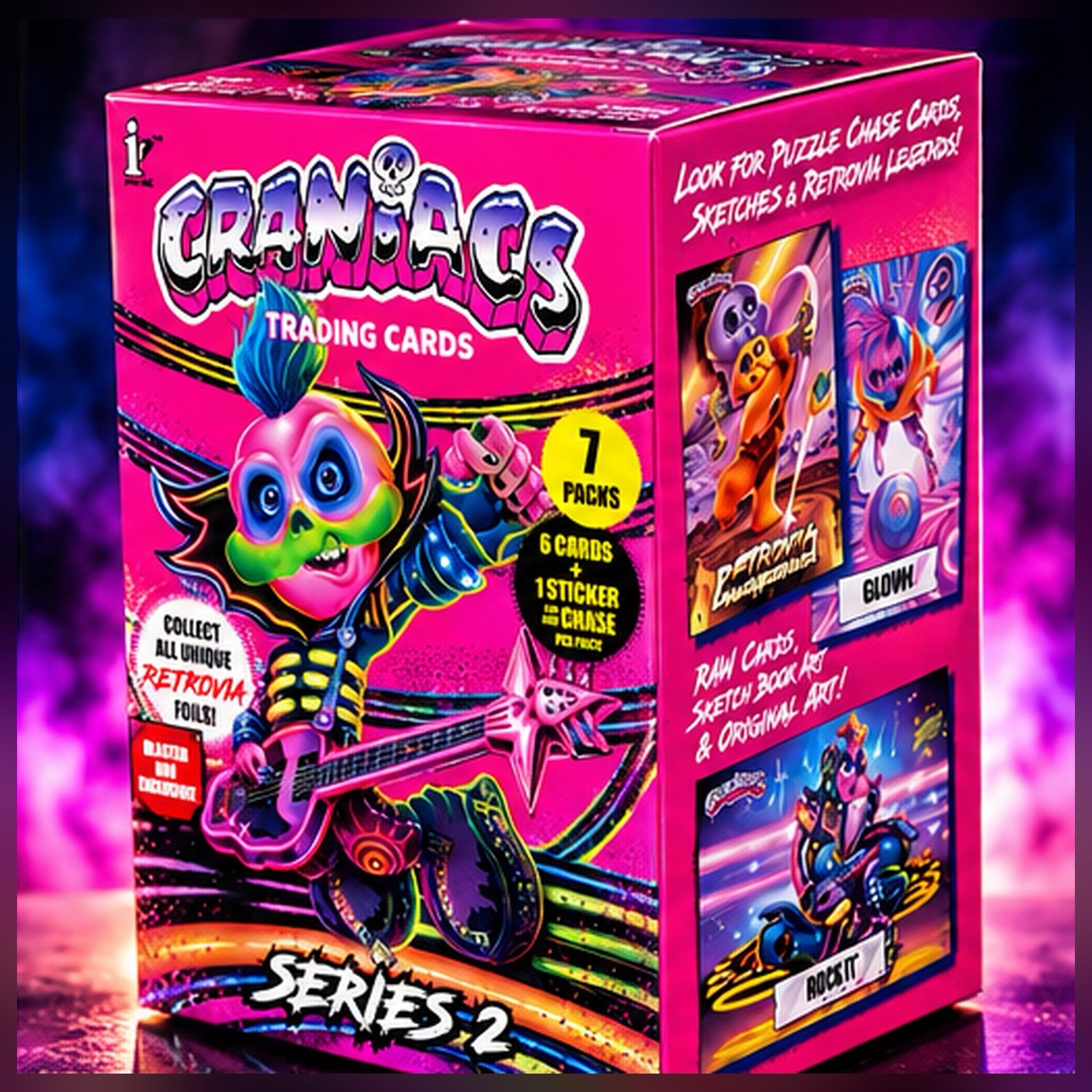 2025 CRANIACS SERIES 2 BLASTER BOX SEALED 7 PACKS JOE SIMKO RETROVIA FOIL