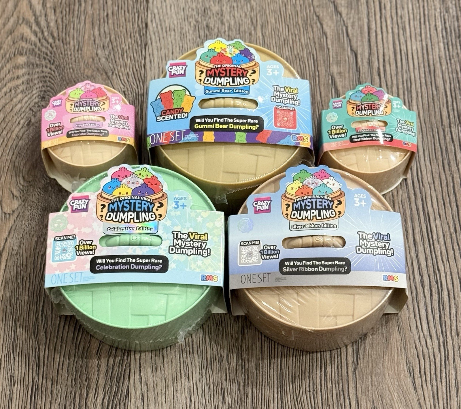 Five Below RMS Viral Squishy Mystery Dumpling Lot Of 5 - 100% Authentic