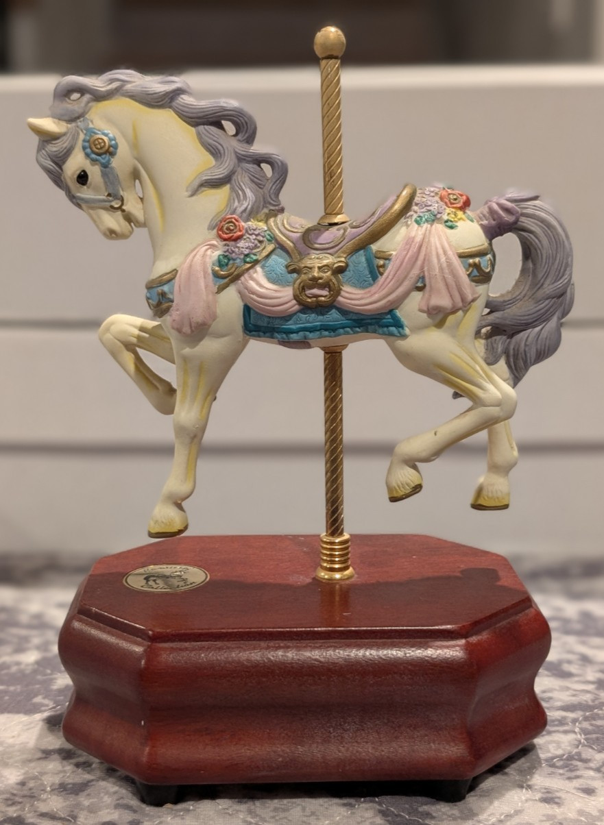 Vintage Carousel Collection Horse Music Box TESTED 1992 Giftec Vintage Carousel Collection Horse Music Box TESTED 1992 Giftec