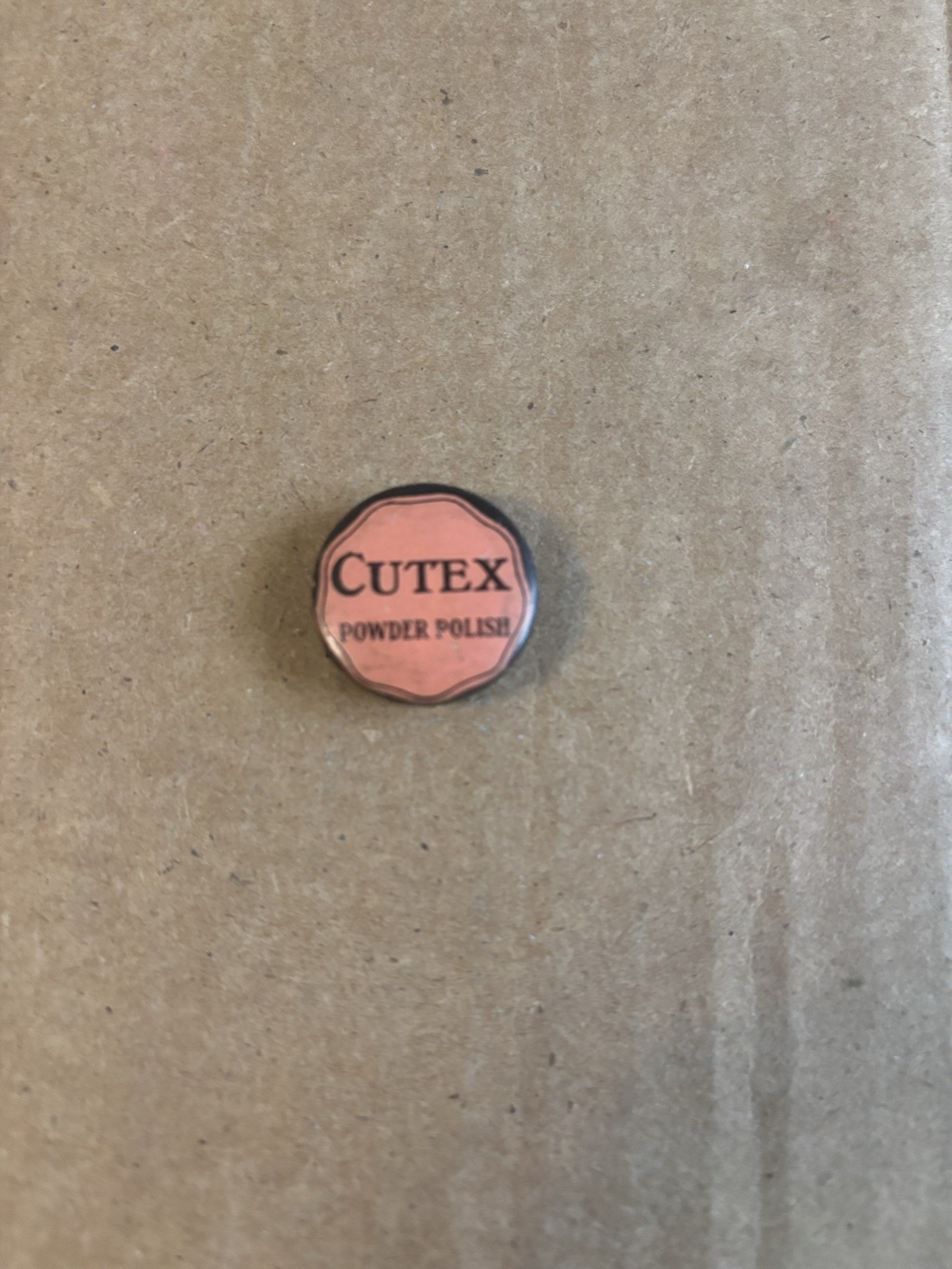 1930s container Cutex Powder Polish Tin Box,  American Nathan - w/contents Adver