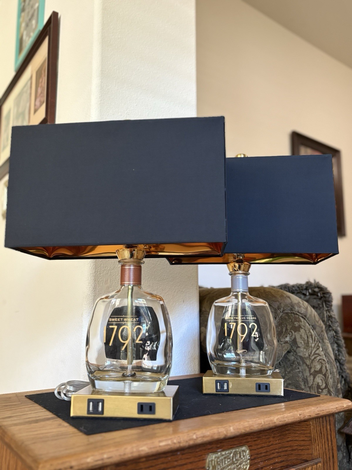 1792 Bourbon Lamp Set