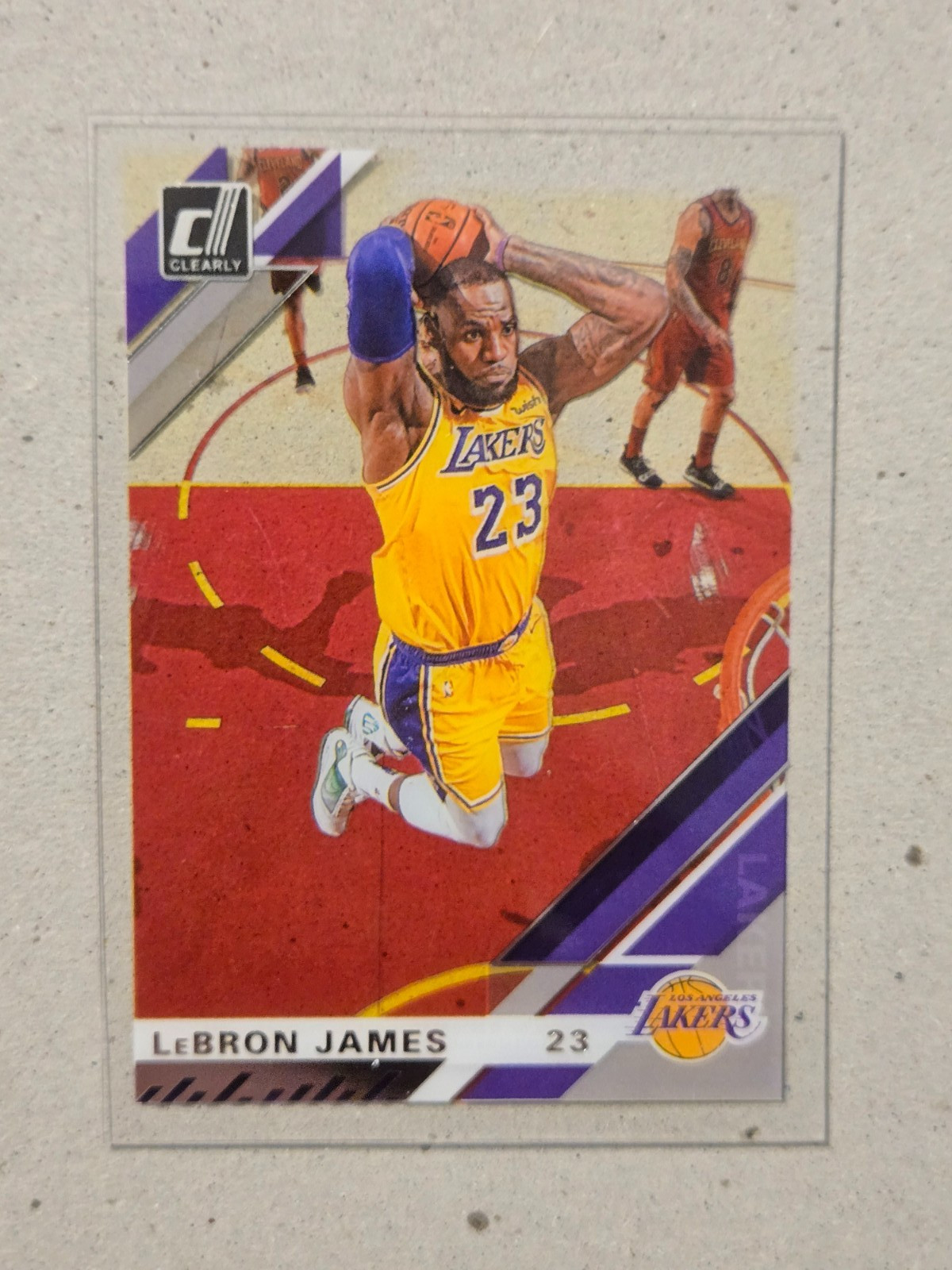 2019-20 PANINI DONRUSS CLEARLY ACETATE LEBRON JAMES CARD 20 DUNK N GO NUTS STYLE