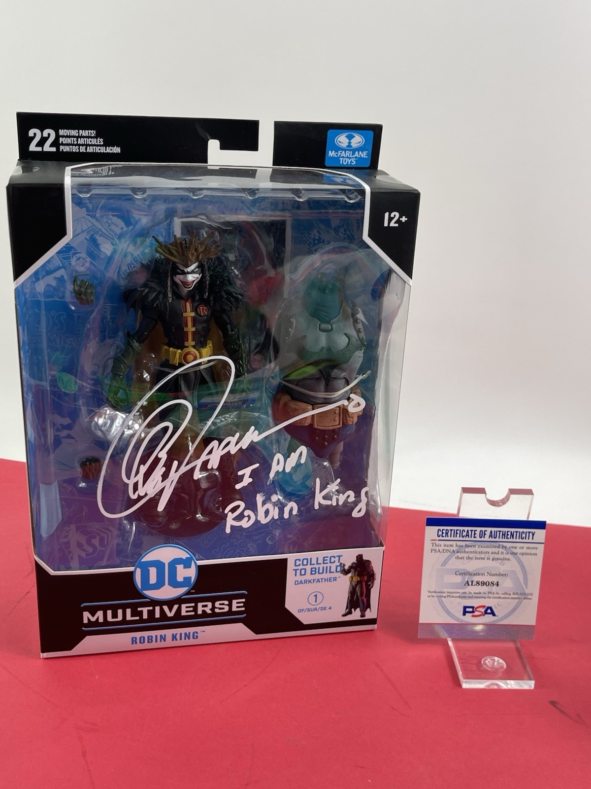 Mcfarlane DC Multiverse Batman Death Metal Robin King signed By Greg Capullo PSA