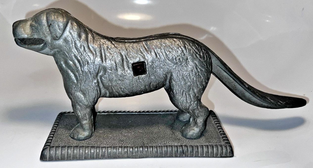 Vintage Cast Metal Dog Nutcracker