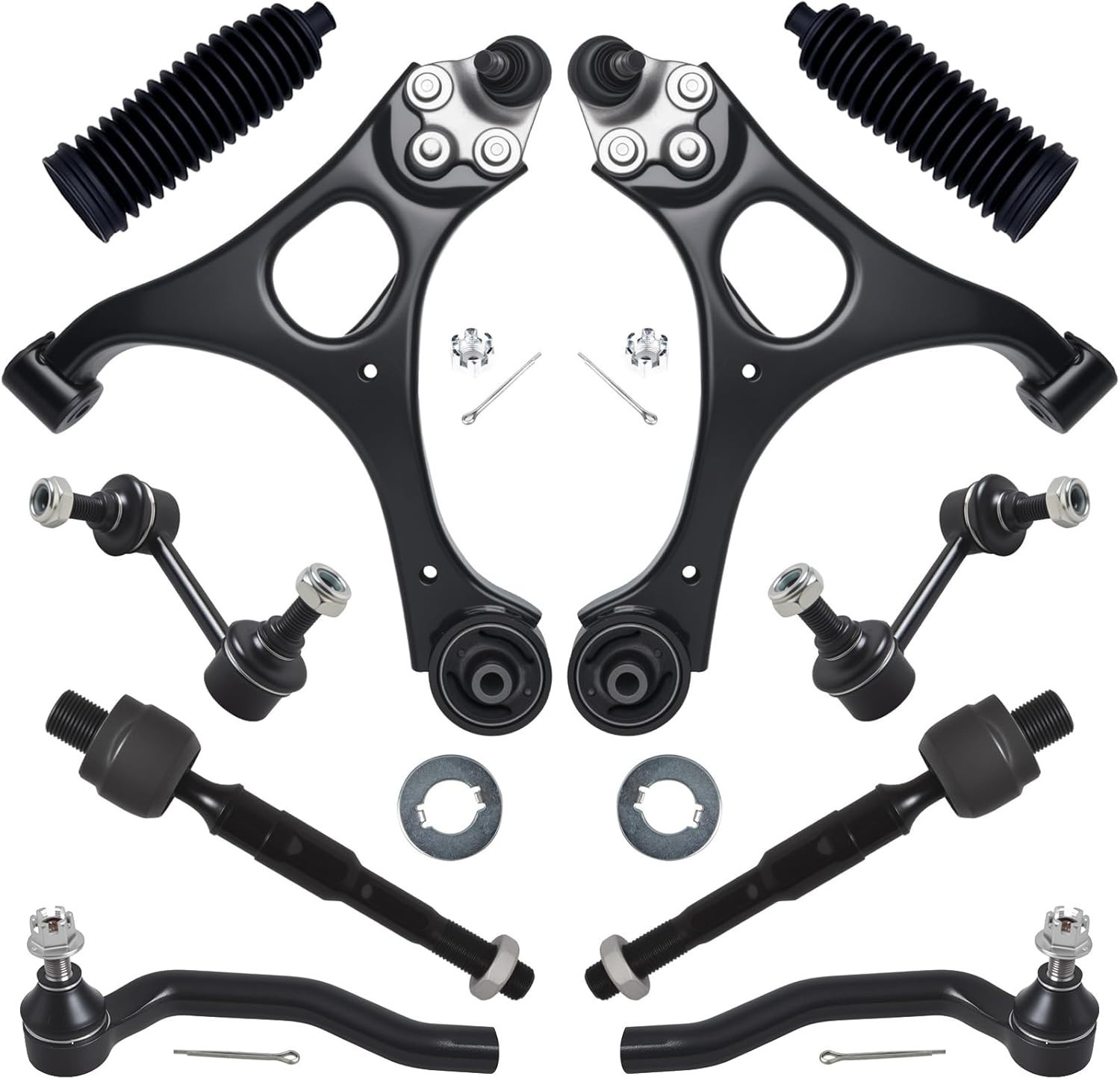 AUQDD 10Pcs Front End Suspension Kit Fit For 2006-2011 Ho-nda Civic (1.3L 1.8... AUQDD 10Pcs Front End Suspension Kit Fit For 2006-2011 Ho-nda Civic (1.3L 1.8...