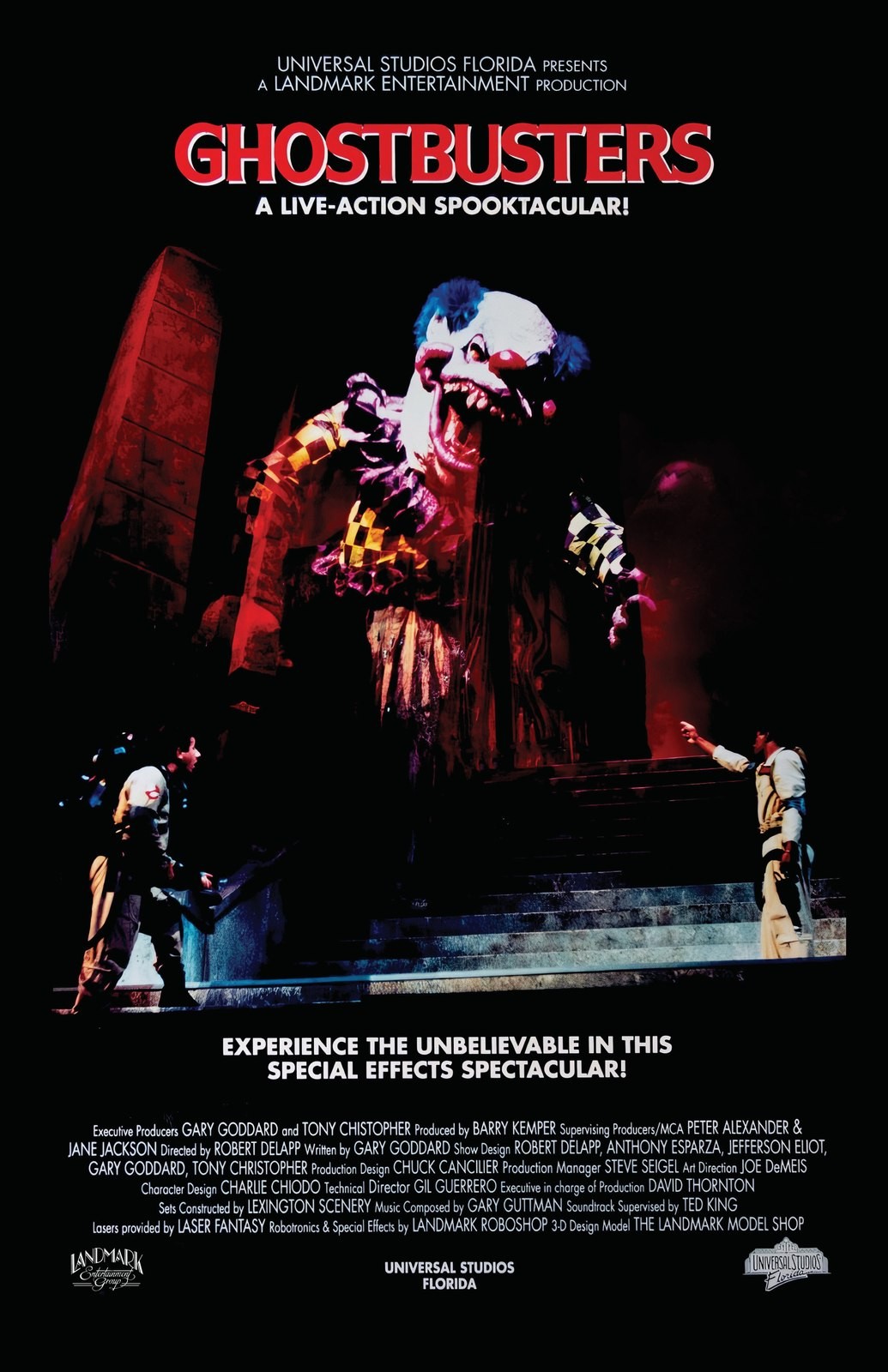 Ghostbusters Spooktacular Live Action Show Universal Studios Florida Poster Art