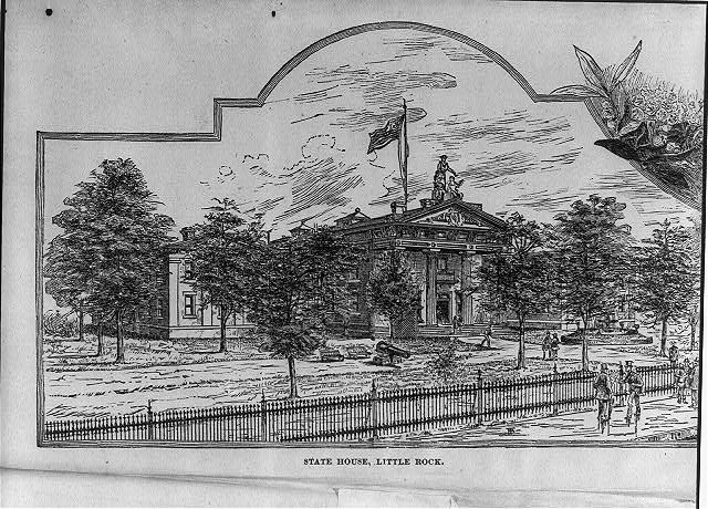 Photo:Little Rock Arkansas State House 1900s Capitol Building Sketch