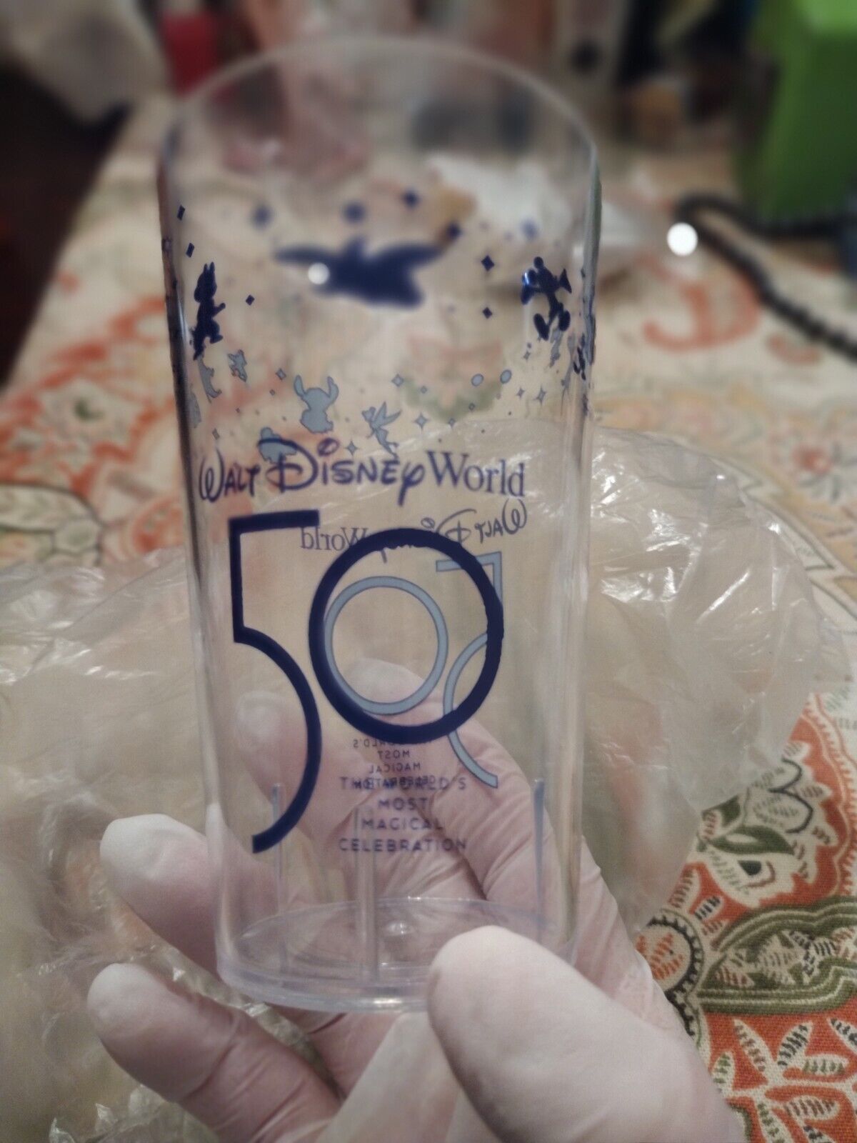 Disney~Walt Disney World Exclusive 50th Anniversary~EARIDESCENT~ Cup